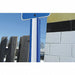 U-Channel Cover Blue/White 2 ft H