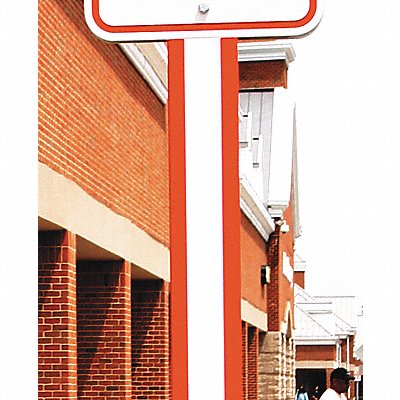 U-Channel Cover Red/White 2 ft H