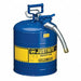 Type II Safety Can 17-1/2 in H Blue