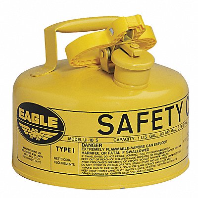 Type I Safety Can 1 gal Yellow 8In H