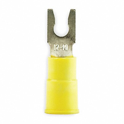 Fork Terminal Lockng #6 Stud Yellow PK50