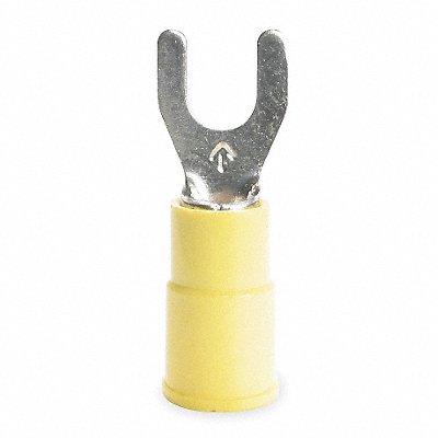 Fork Terminal Std #6 Stud Yellow PK50