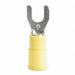 Fork Terminal Std #6 Stud Yellow PK50