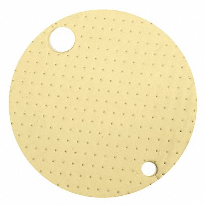 Drum Top Pad Chem/Hazmat Yellow PK25