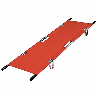 Folding Stretcher 350 lb 81 in Orange