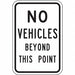 Traffic Sign 6 in x 12 in Aluminum