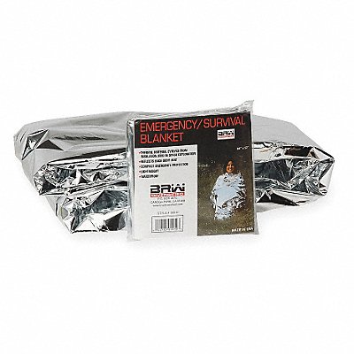 Emergency Blanket Silver 52 in x 84 in