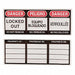 Lockout Label 1 1/8 in x 3 in Vinyl PK6