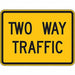 Two Way Traffic Traffic Sign 18 x 24 