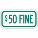 Fine Parking Sign 6 x 12 