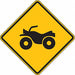 ATV Crossing Traffic Sign 12 x 12 