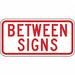 Between Signs Parking Sign 6 x 12 