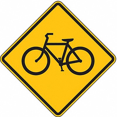 Bike Crossing Traffic Sign 24 x 24 