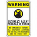 Rflctv Crime Watch Warning Sign 24x18in