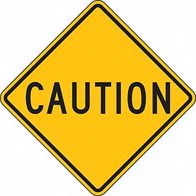 Caution Traffic Sign 24 x 24 