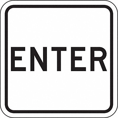 Enter Sign For Parking Lots 18 x 18 