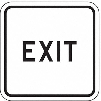 Exit Parking Sign 18 x 18 