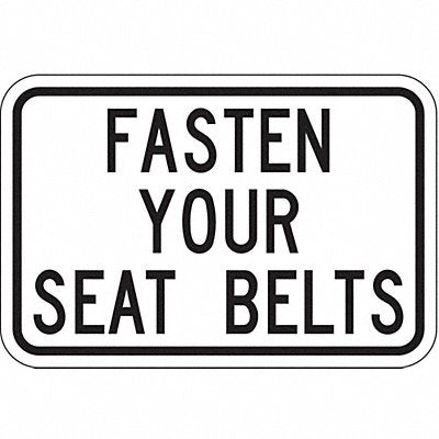 Buckle Up Traffic Sign 12 x 18 