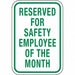 Employee Parking Sign 18 x 12 