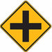 Cross Intersection Traffic Sign 24 x24 