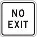 No Exit Sign For Parking Lots 18 x 18 