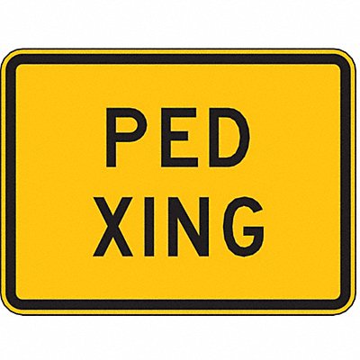 Ped Xing Traffic Sign 18 x 24 