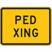 Ped Xing Traffic Sign 18 x 24 