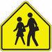 School Crossing Traffic Sign 30 x 30 