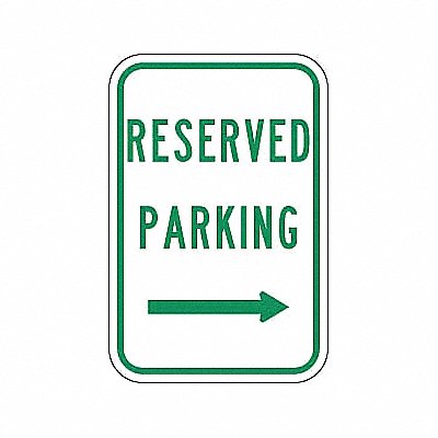 Reserved Parking Sign 18 x 12 