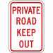 Private Road Traffic Sign 18 x 12 