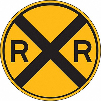 D9728 RXR Traffic Sign 12 Dia