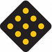 Hazard Marker Traffic Sign 18 x 18 