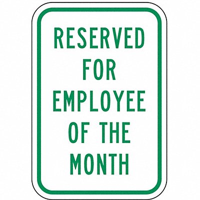 Employee Parking Sign 18 x 12 