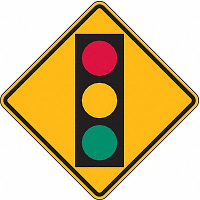 Stop Light Traffic Sign 18 x 18 