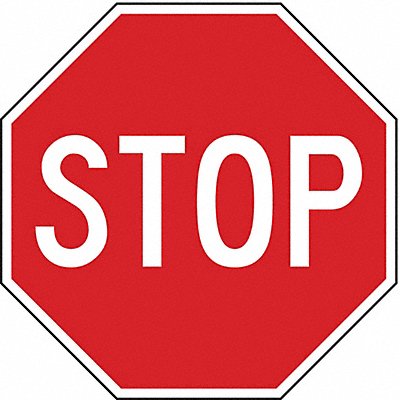 STOP Sign 12X12 Aluminum EGP Sheeting