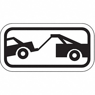 Towing Sym Parking Sign 6 x 12 