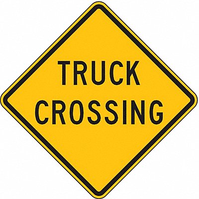 Truck Crossing Traffic Sign 24 x 24 