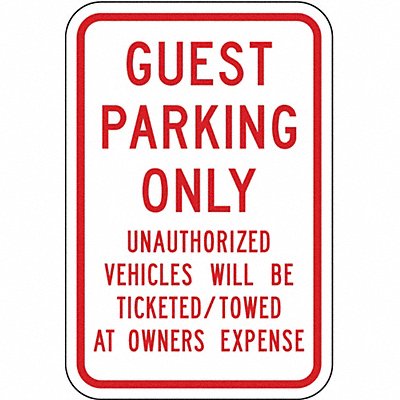 Guest Parking Sign 18 x 12 