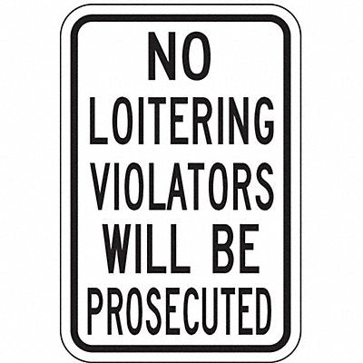 Property Sign 18 in x 12 in Aluminum