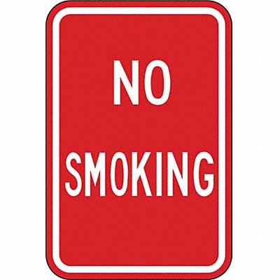 No Smoking Sign 18 inx12 in Aluminum