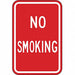 No Smoking Sign 18 inx12 in Aluminum