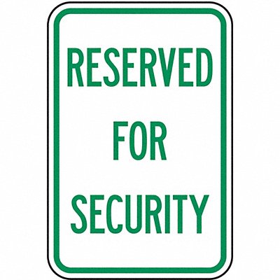 Security Parking Sign 18 x 12 