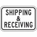 Rflctv Ship Receiving Sign 18x24in Alum