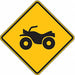 ATV Crossing Traffic Sign 24 x 24 