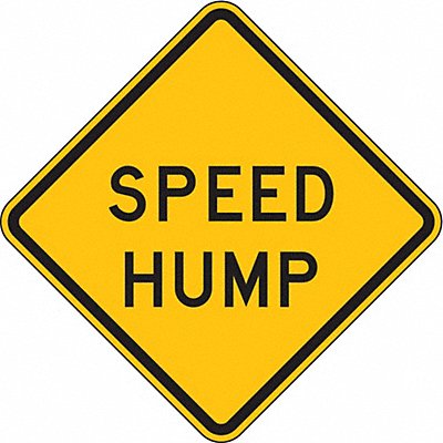 Speed Hump Traffic Sign 24 x 24 