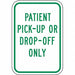 Pickup  Dropoff No Parking Sign 18 x12 