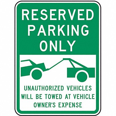 Reserved Parking Sign 24 x 18 