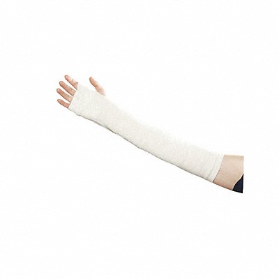 HR Sleeve w/Thumbhole Univ 18 In L White