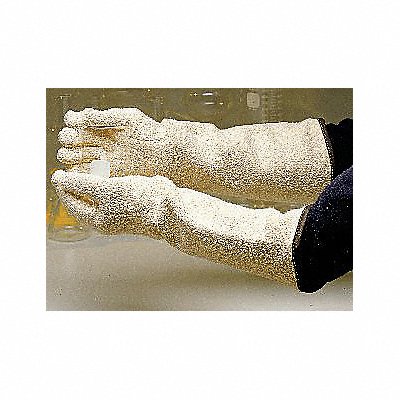 Heat Resist Gloves White Terry Cloth PR