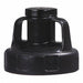 G3512 Utility Lid w/2 In Outlet HDPE Black